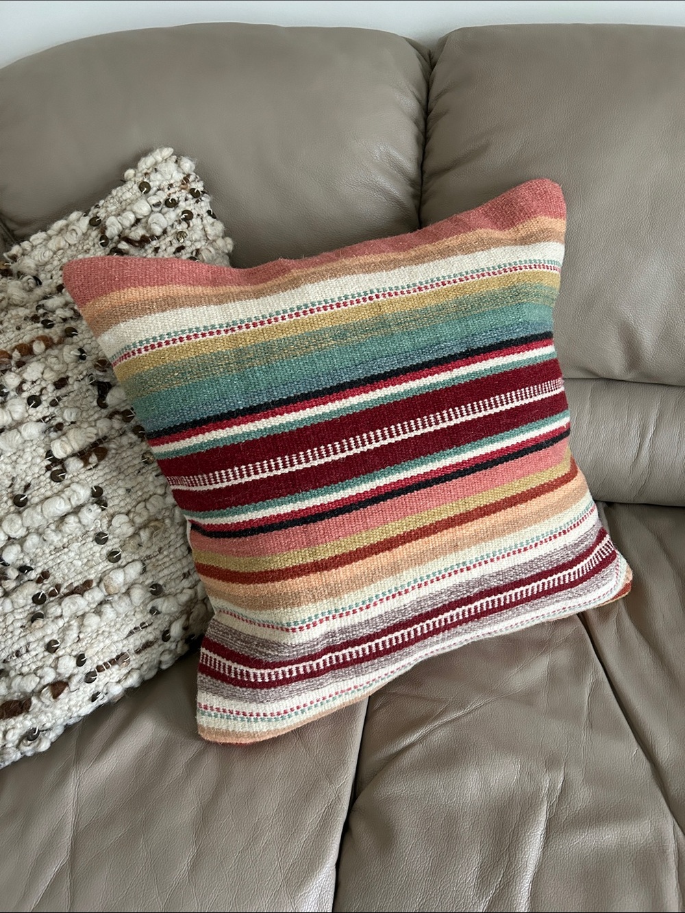 Pottery barn Striped Multicolor Accent Pillow